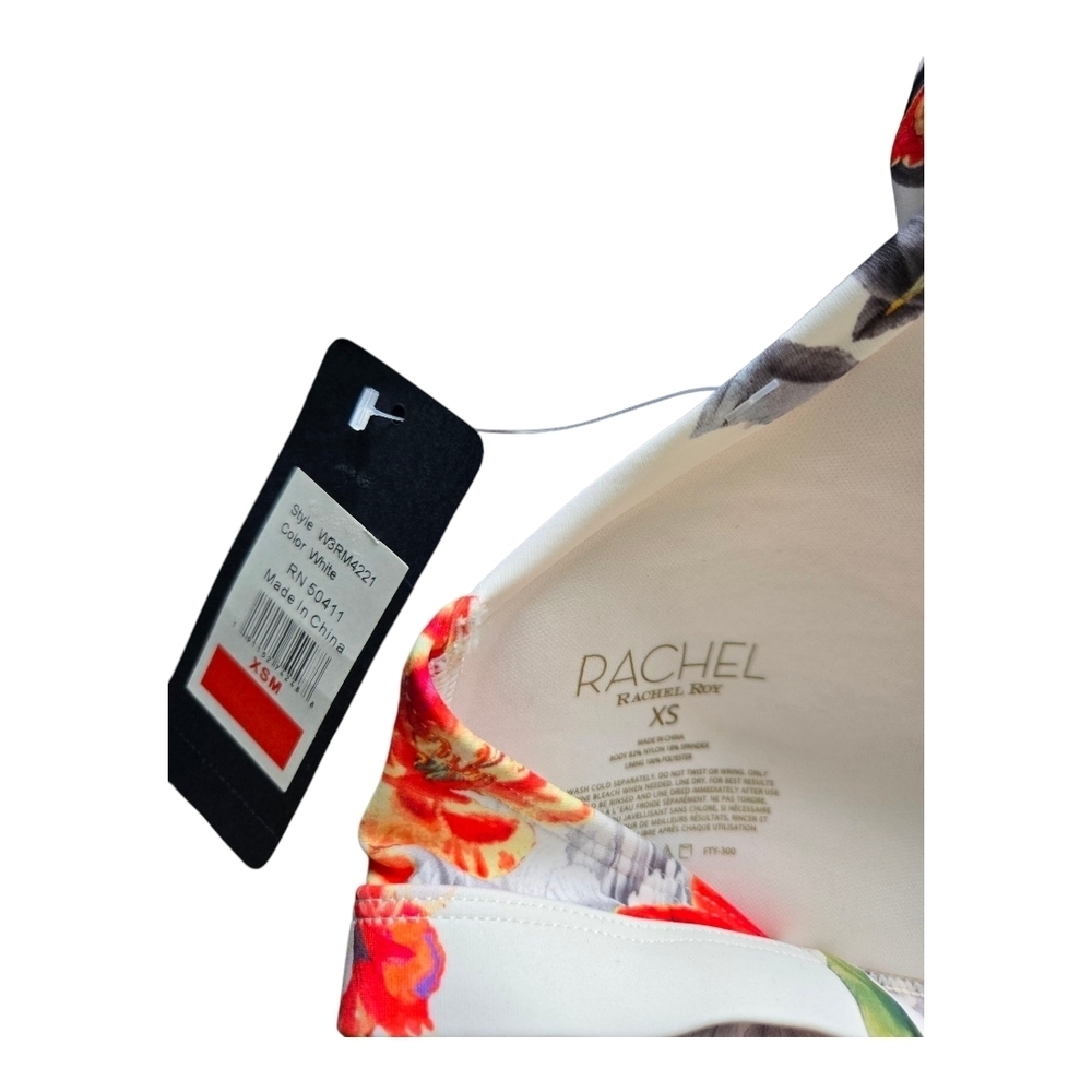 RACHEL Rachel Roy White and Red Halter Bikini, XSMALL - Picture 6 of 6